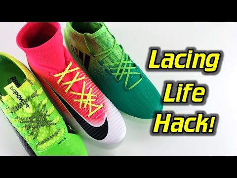 A Better Way of Lacing Your Football Boots/Soccer Cleats - Life Hack