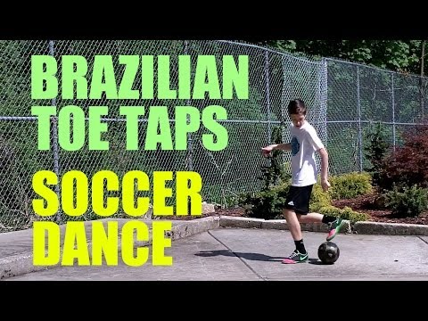 Brazilian Toe Taps | Soccer Dance Ball Control / Touch Drill | IMPROVE YOUR WEAKER FOOT IN SOCCER