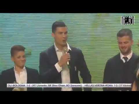 Cristiano Ronaldo speaks Italian