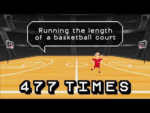 How far do soccer players run during a match?