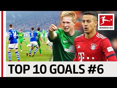 De Bruyne, Thiago &amp; Co. - Top 10 Goals - Players with Jersey Number 6