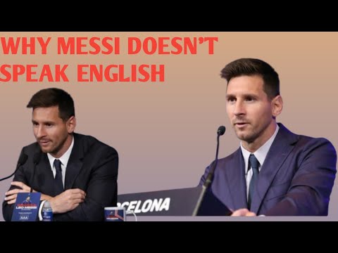 Why Lionel Messi doesn&#039;t speak English 😆😂😂