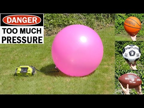 EXPLODING - Football, Basketball, Soccer ball, Yoga ball &amp; Space hopper