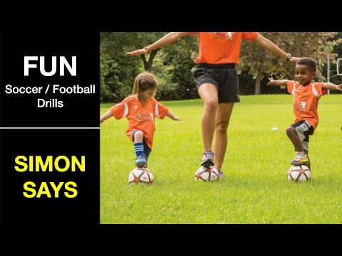SIMON SAYS drill | How to Coach Soccer for U5 U6 U7 Age Groups