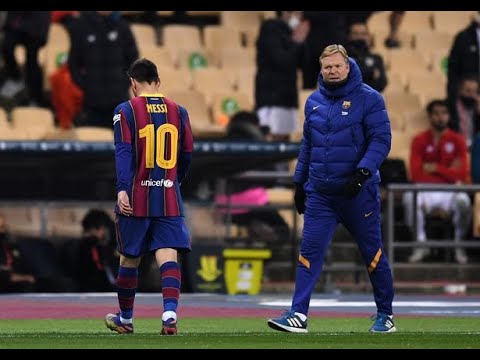 Lionel Messi&#039;s FIRST RED CARD for Barcelona | Supercopa Final 2021